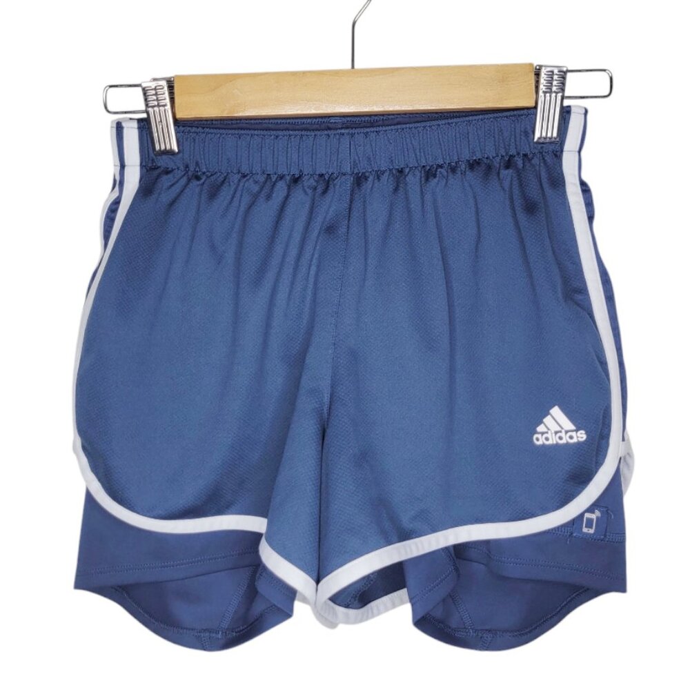 PICK 3 FOR $20 Adidas Aeroready Running Shorts Navy Blue 3-Stripe Lined Size XS